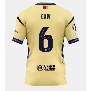 Lacne Muži Futbalové dres Barcelona Paez Gavi #6 2025-26 Krátky Rukáv - Preč